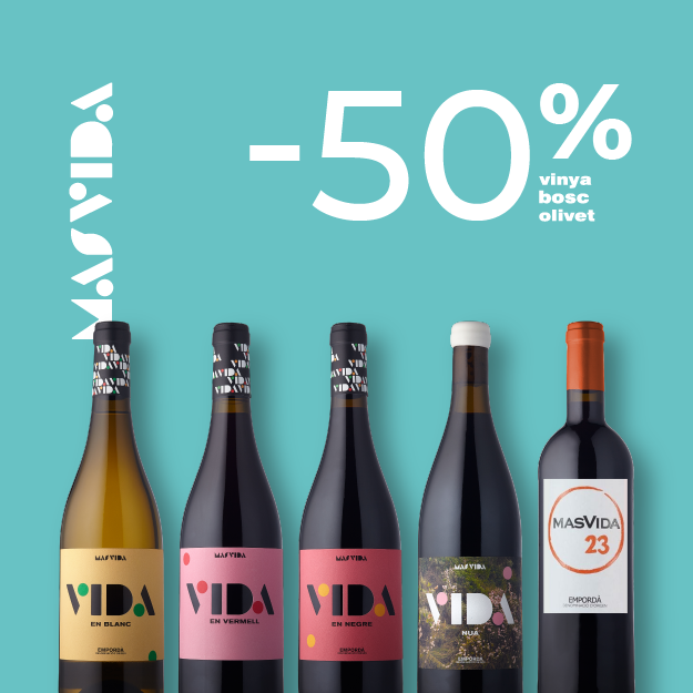 -50% на вина Mas Vida в винотеках Cavina