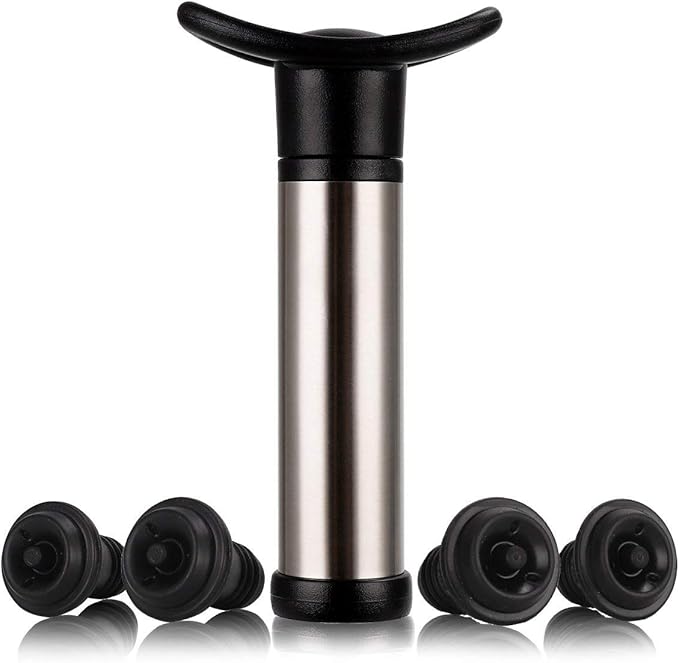 картинка НАБОР ИЗ ВАКУУМНОГО НАСОСА И ПРОБОК ДЛЯ ВИНА  картинка НАБОР ИЗ ВАКУУМНОГО НАСОСА И ПРОБОК ДЛЯ ВИНА