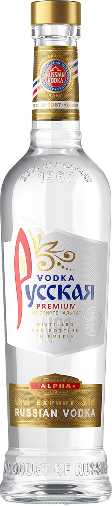 картинка ВОДКА Russkaya на спирте Альфа  картинка ВОДКА Russkaya на спирте Альфа