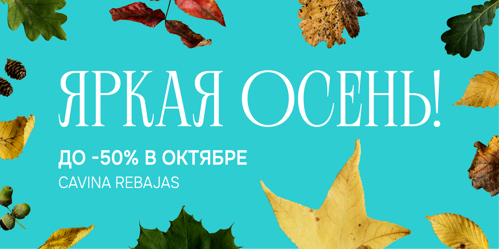 ЯРКАЯ ОСЕНЬ! ДО -50% В ОКТЯБРЕ
